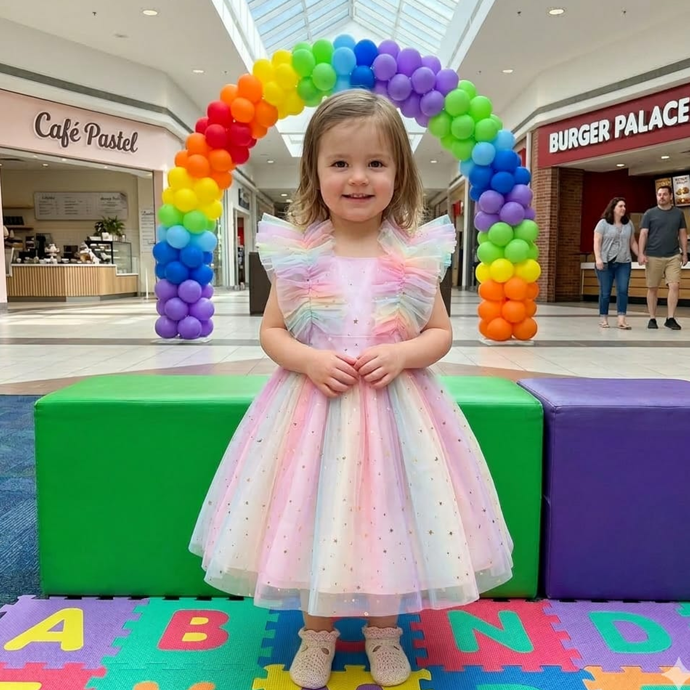 Vestido Destellos de Arcoiris