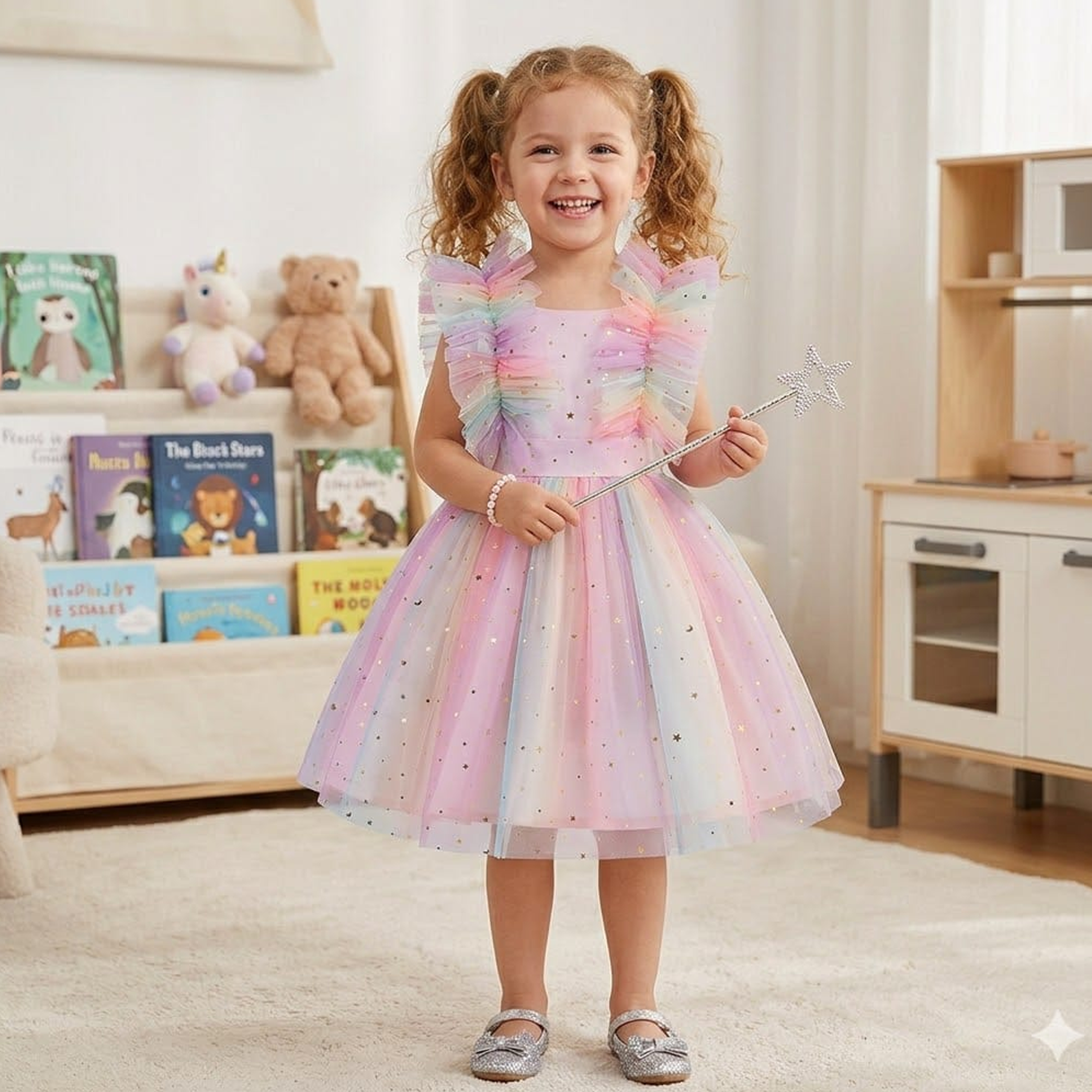 Vestido Destellos de Arcoiris