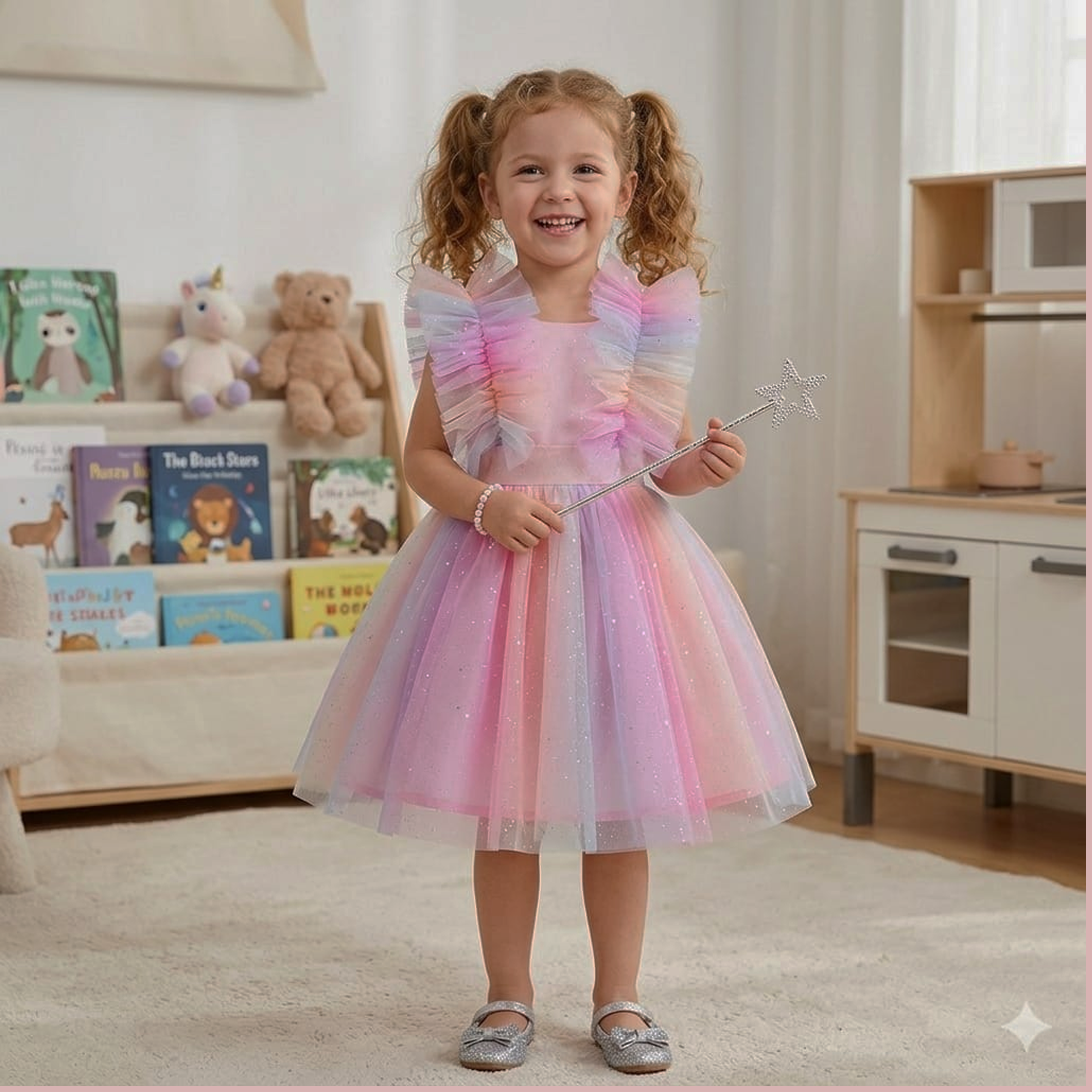 Vestido Destellos de Arcoiris